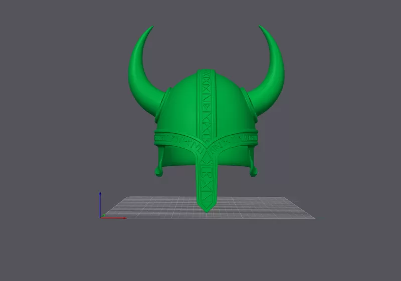 Epic Viking Horned Helmet - Model preview 5