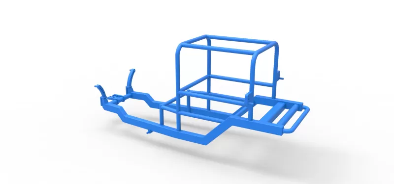 Frame of Vintage Supermodified stock car V2 Scale 1:25 - Model preview 10
