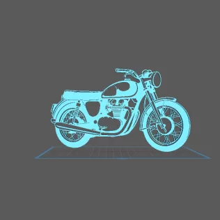 Kawasaki - W650 Wall Art