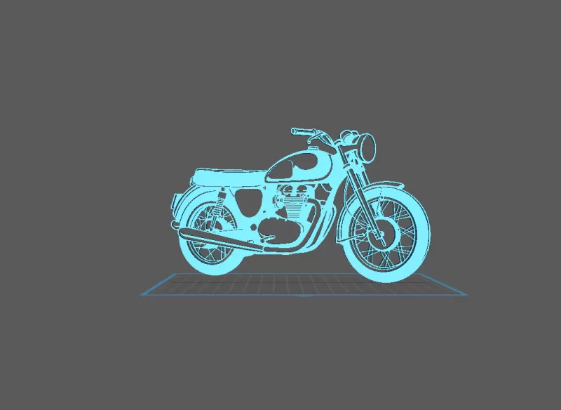 Kawasaki - W650 Wall Art - Model preview 1