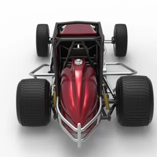 Vintage Dirt Silver Crown Car Scale 1:25 - Model thumbnail 17