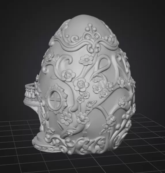 Fantasy Egg House – STL File 3D Printable - Model preview 8