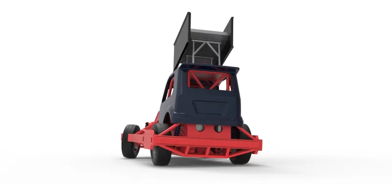 New Zealand Superstock car while turning Version 5 Scale 1:25 - Model preview 15