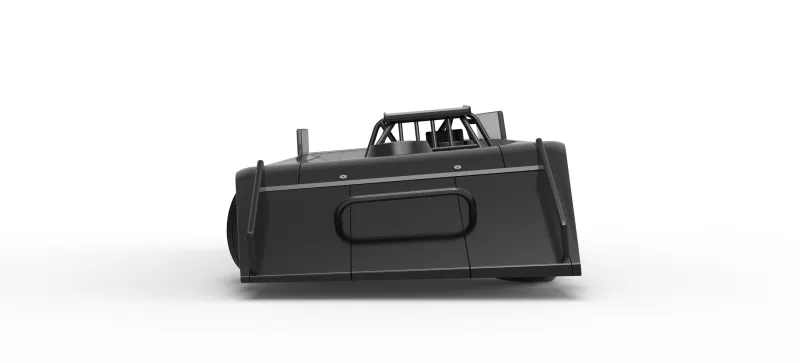 Wedge Dirt Late model while turning Scale 1:25 - Model preview 7