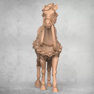 Medieval Warrior Horse - Model thumbnail 3