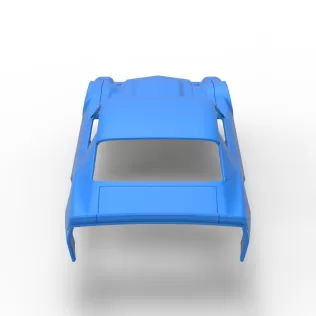 Shell of Vintage Dirt late model Race car Scale 1:25 - Model thumbnail 13