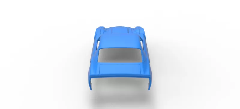 Shell of Vintage Dirt late model Race car Scale 1:25 - Model preview 13