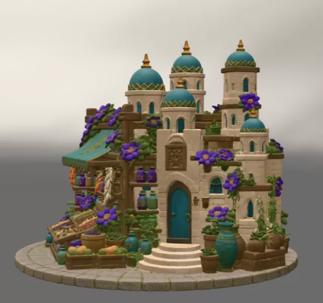 Sultan's Spice & Potion Bazaar STL File for 3D Print - Model preview 6