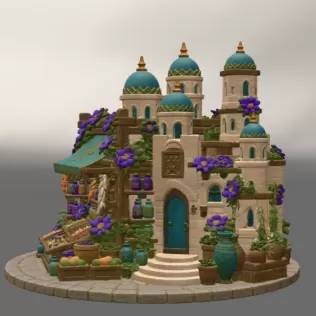 Sultan's Spice & Potion Bazaar STL File for 3D Print - Model thumbnail 6
