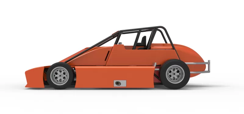 Experimental Pavement Silver Crown Car Scale 1:25 - Model preview 9