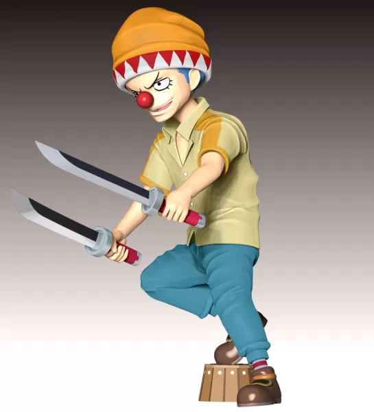 Young Buggy - One Piece - Model preview 4