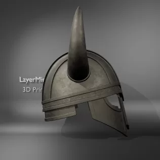 Viking Warrior Horned Helmet - Model thumbnail 3