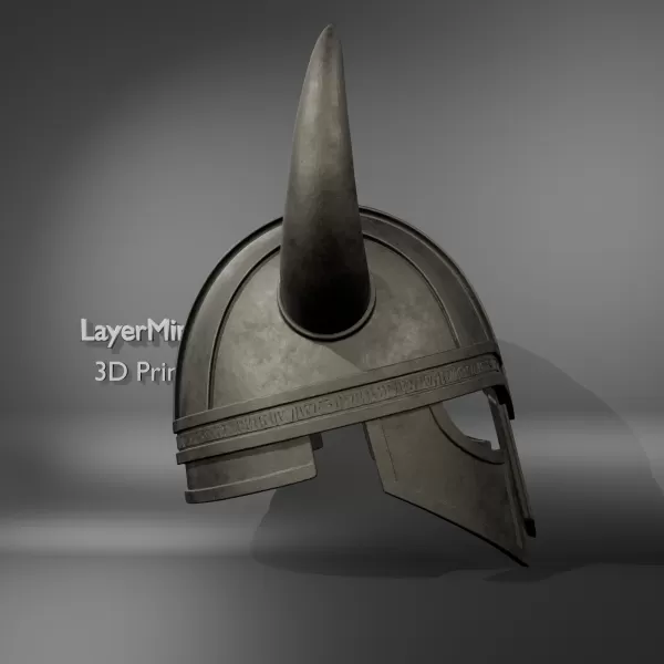 Viking Warrior Horned Helmet - Model preview 3