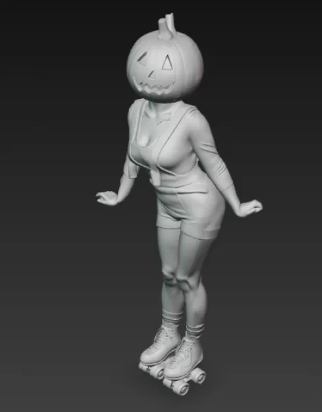 Sexy Lady Halloween - Model preview 2