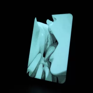 TONGUE PLAY GLOW (HueForge NSFW) 115x170mm - Model thumbnail 7