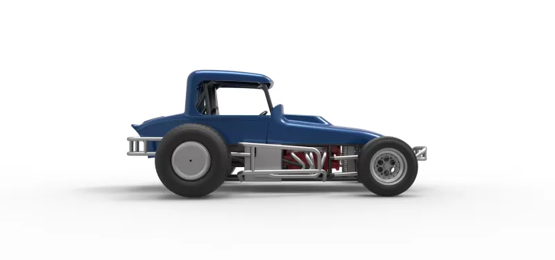Vintage Sprint car Version 2 Scale 1:25 - Model preview 22
