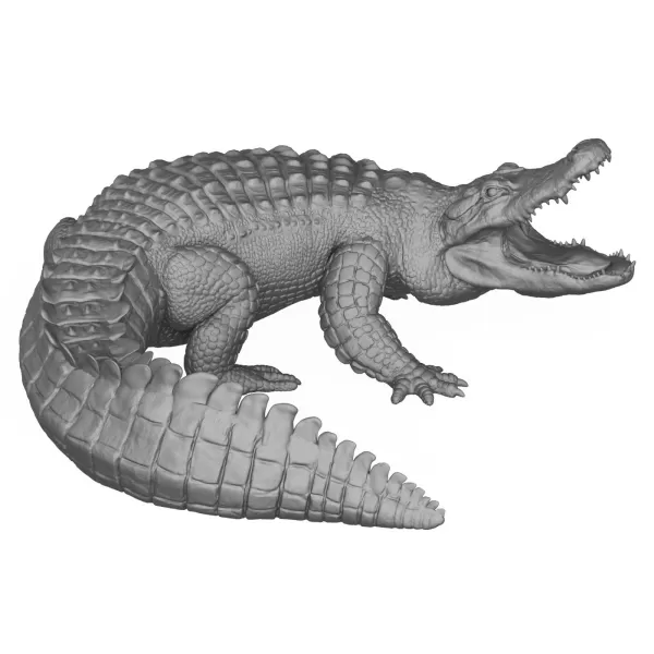 3D Printable Alligator - Model preview 2