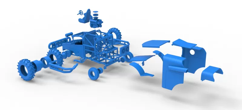 Racing Combine Harvester Version 2 Scale 1:25 - Model preview 25