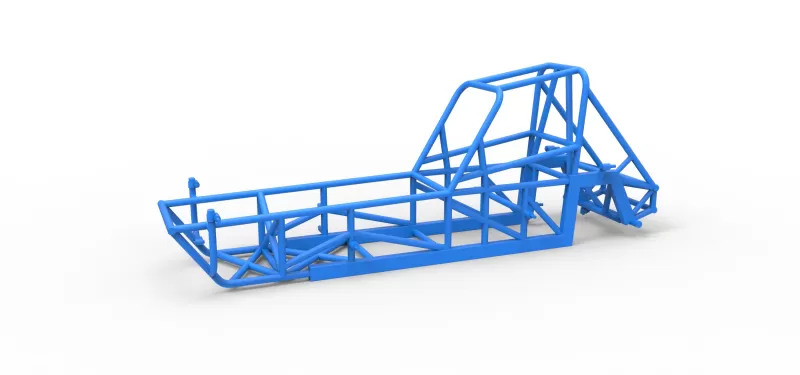 Frame of Vintage Dirt Modified stock car Version 3 Scale 1:25 - Model preview 1