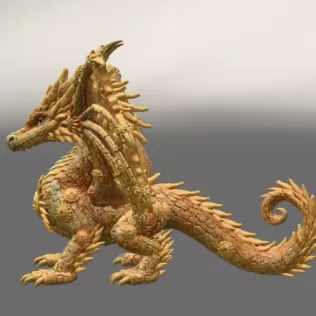 ☀ Sunfire Celestial Dragon STL File for 3D Print - Model thumbnail 6