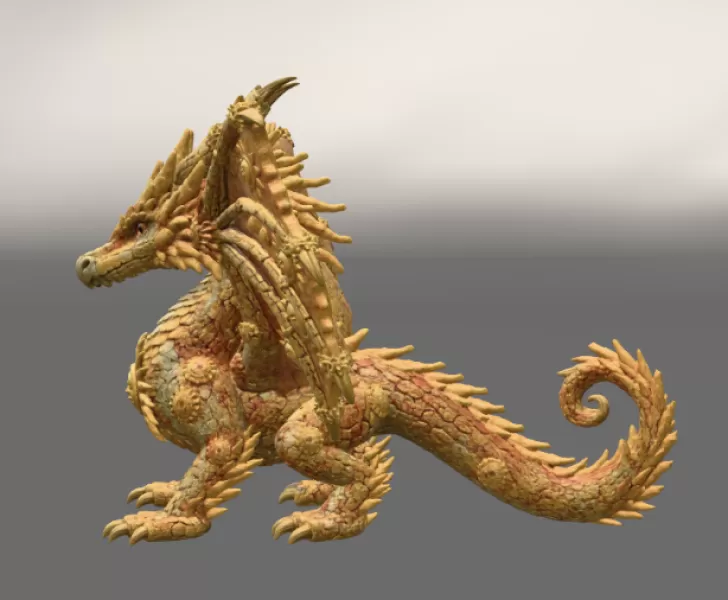 ☀ Sunfire Celestial Dragon STL File for 3D Print - Model preview 6