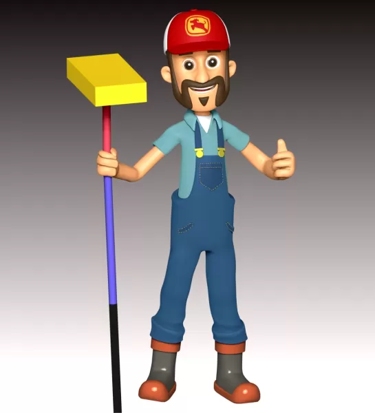 Farmer Al Fan Art - Model preview 4