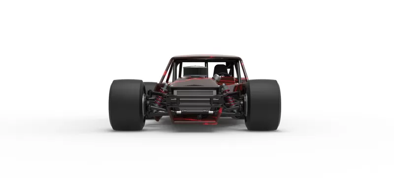 Vintage Asphalt Modified stock car V13 Scale 1:25 - Model preview 7