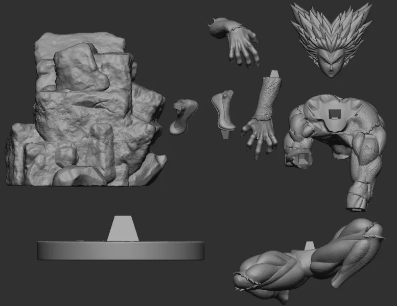 [One Punch Man] Garou - Model preview 9