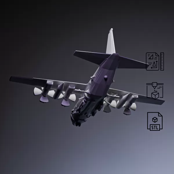 AC-130 Gunship #RoZ - Model preview 5