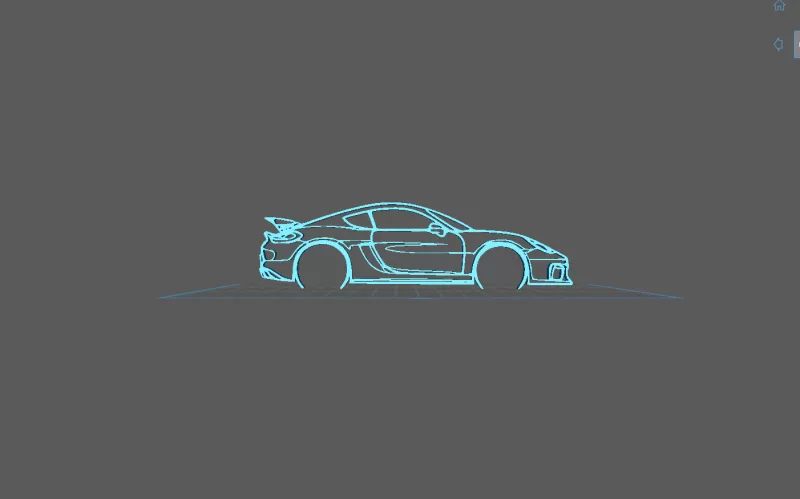Porsche - 981 GT4 Wall Art - Model preview 2