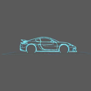Porsche - 981 GT4 Wall Art