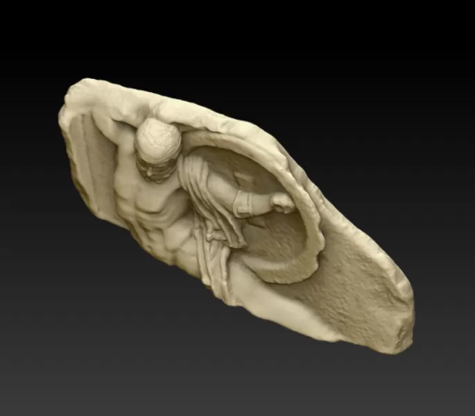 Relief of Fallen Warrior - Model preview 5