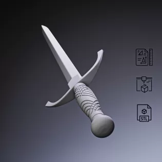 Naval Dirk Dagger #RoZ - Model thumbnail 4