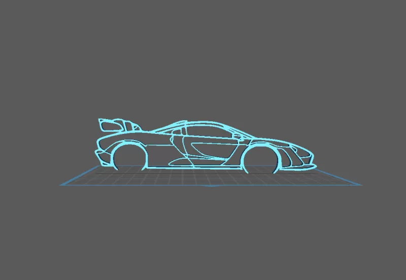 McLaren - Senna Wall Art - Model preview 2