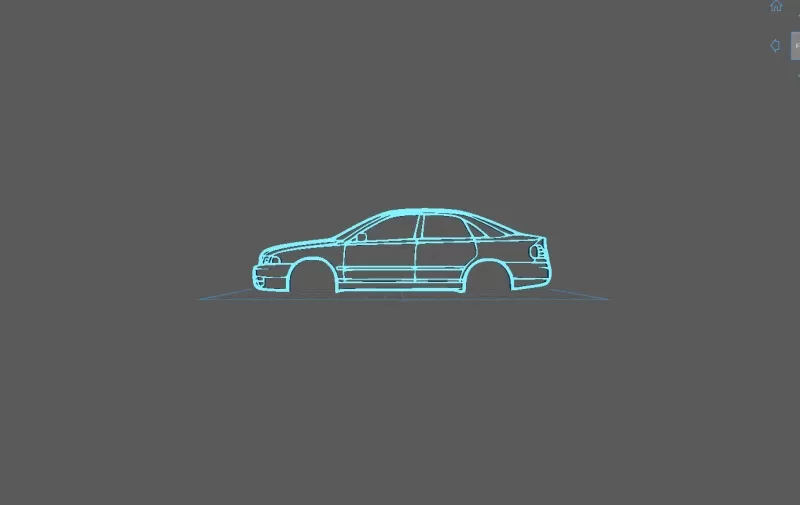 Audi - RS4 B5 2001 Wall Art - Model preview 1