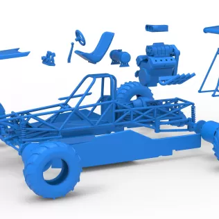 Vintage Mud dragster Scale 1:25 - Model thumbnail 18