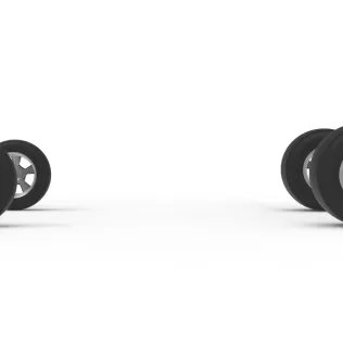 Wheel Set of Gasser Version 3 Scale 1:25 - Model thumbnail 4