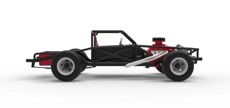 Vintage Semi-Late Model Stock Car Base Scale 1:25 - Model preview 19