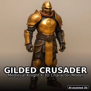 Emberforge Guardians — High-Poly Kitbash Character Pack (10 Mode - Model thumbnail 6