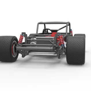 Vintage Asphalt Modified stock car Base V5 Scale 1:25 - Model thumbnail 6