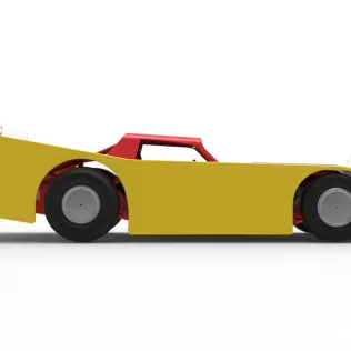 Vintage Dirt late model Race car Version 5 Scale 1:25 - Model thumbnail 22