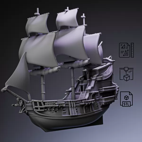 Legendary Pirate Flagship Ship #RoZ - Model preview 6