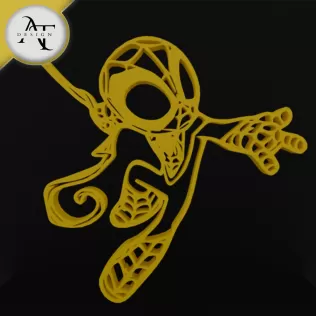 Spidey - Little Spiderman - Marvel - Silhouette - 2D Wall Art