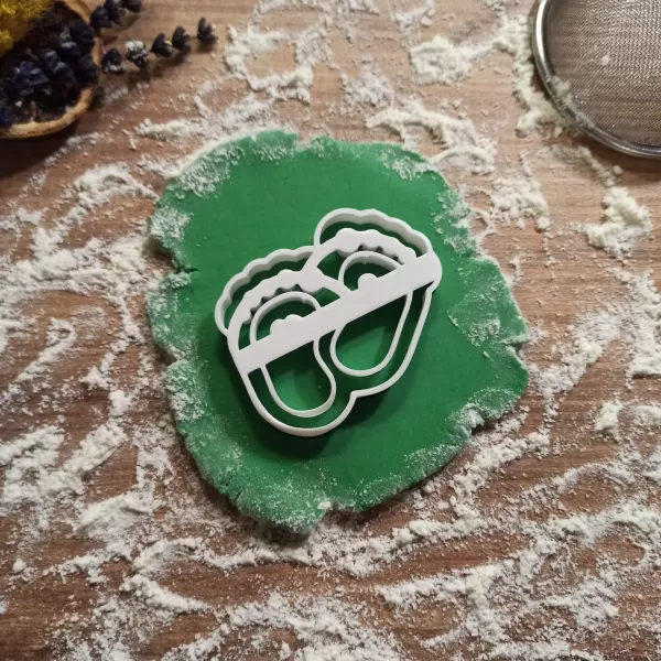 Baby Foot/Feet Cookie & Clay Cutter, Baby Shower Happiness - Model preview 2