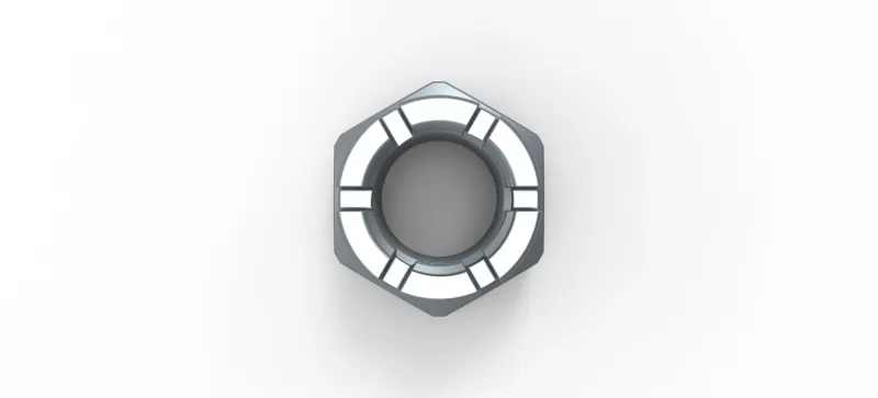 Castle Nut - Model preview 3