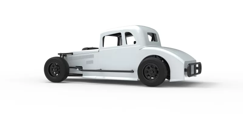 Canadian vintage modified stock car Scale 1:25 - Model preview 13