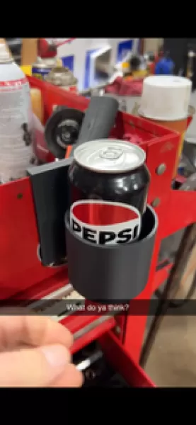 Toolbox Cup/Spray Can Holder - Model preview 4