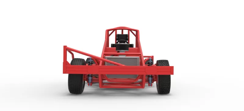 BriSCA Formula 1 Stock Car Base for Dirt Version 2 Scale 1:25 - Model preview 7