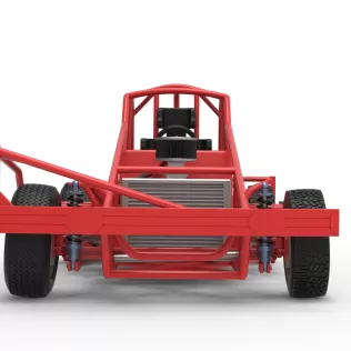 BriSCA Formula 1 Stock Car Base for Dirt Version 2 Scale 1:25 - Model thumbnail 7