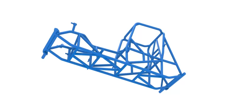 Frame of Vintage Pavement Sprint car Scale 1:25 - Model preview 2